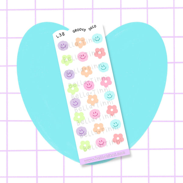 Groovy Deco Sticker Sheet - L3