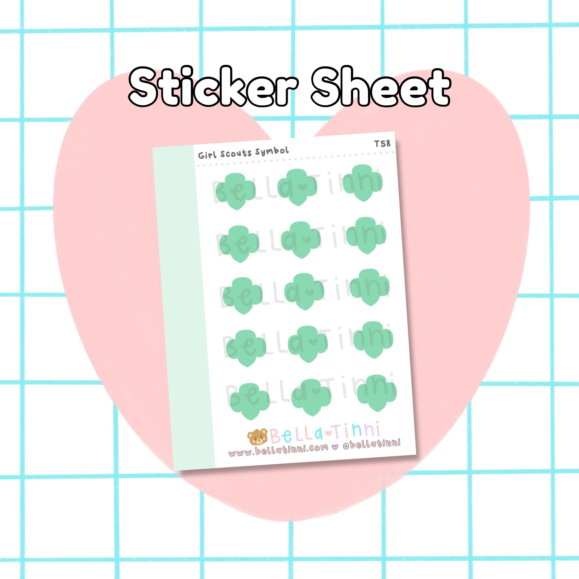 Girl Scout Symbol (Mini Stickers) - T58