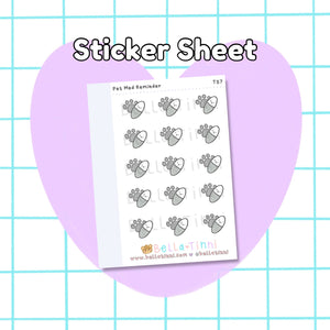 Pet Med Reminder (Mini Stickers) - T57