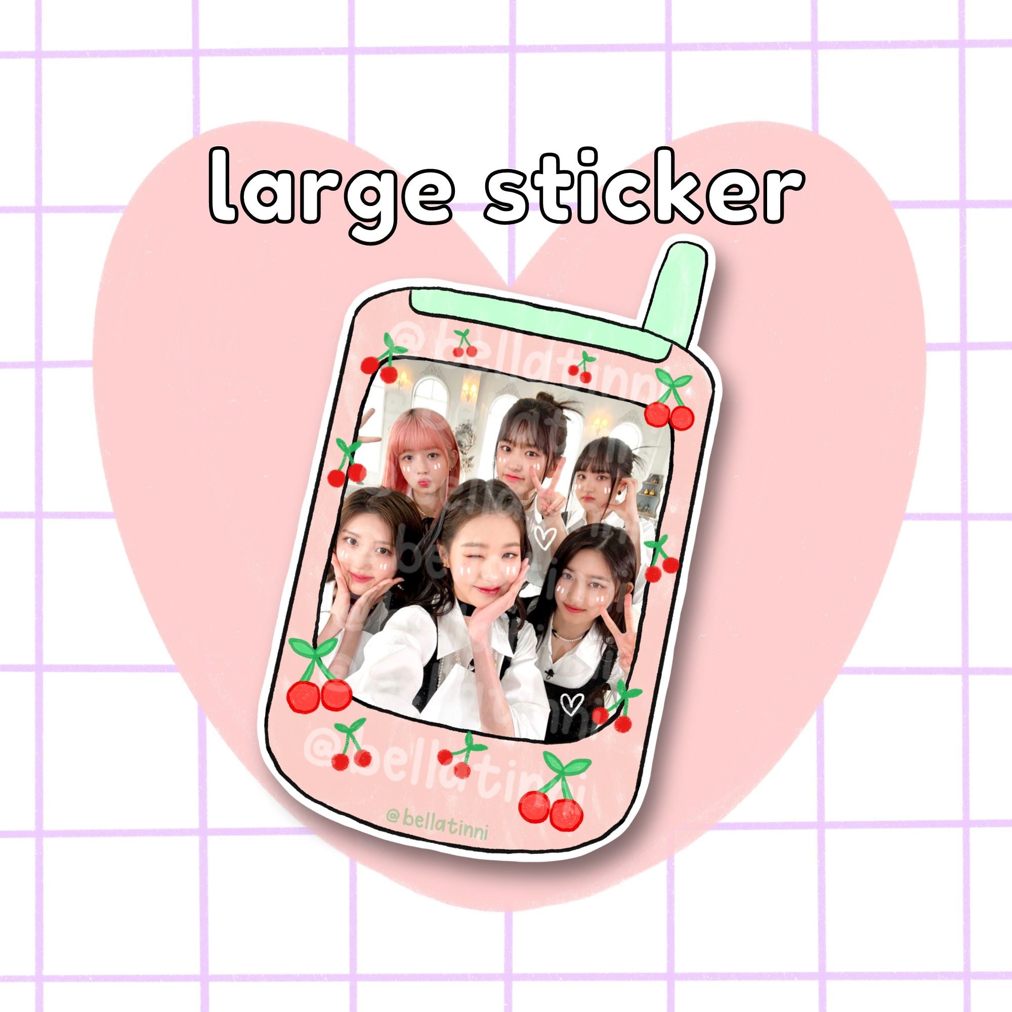 IVE Phone Large Sticker - D100