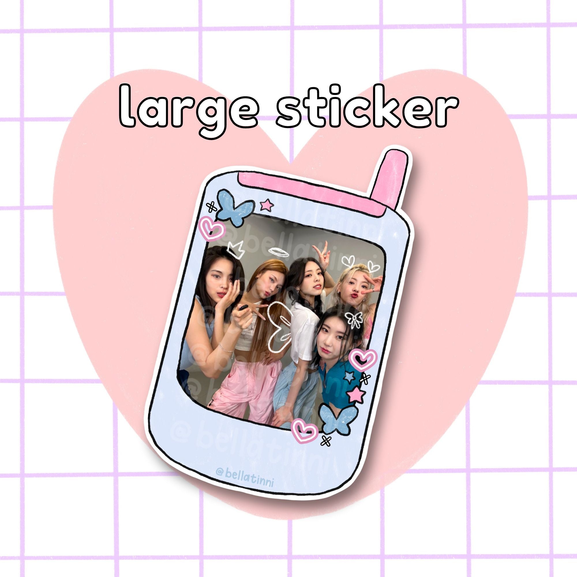 ITZY Phone Large Sticker - D104
