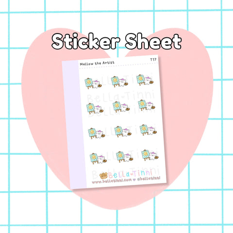 Mallow the Artist (Mini Stickers) - T17