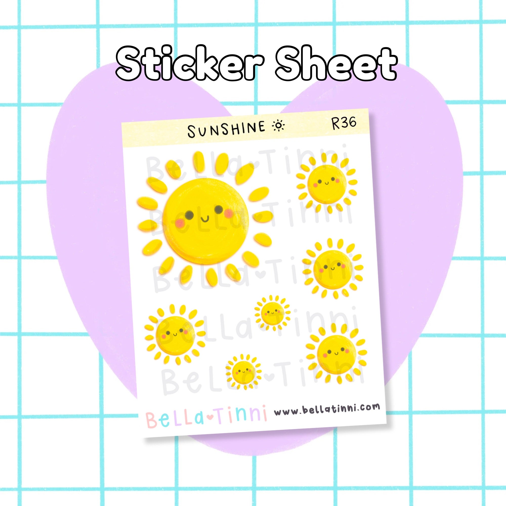 Sunshine Sticker Sheet - R36