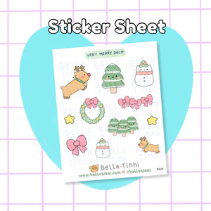 Very Merry Deco Sticker Sheet - R69