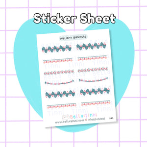 Holiday Banners Sticker Sheet - R68