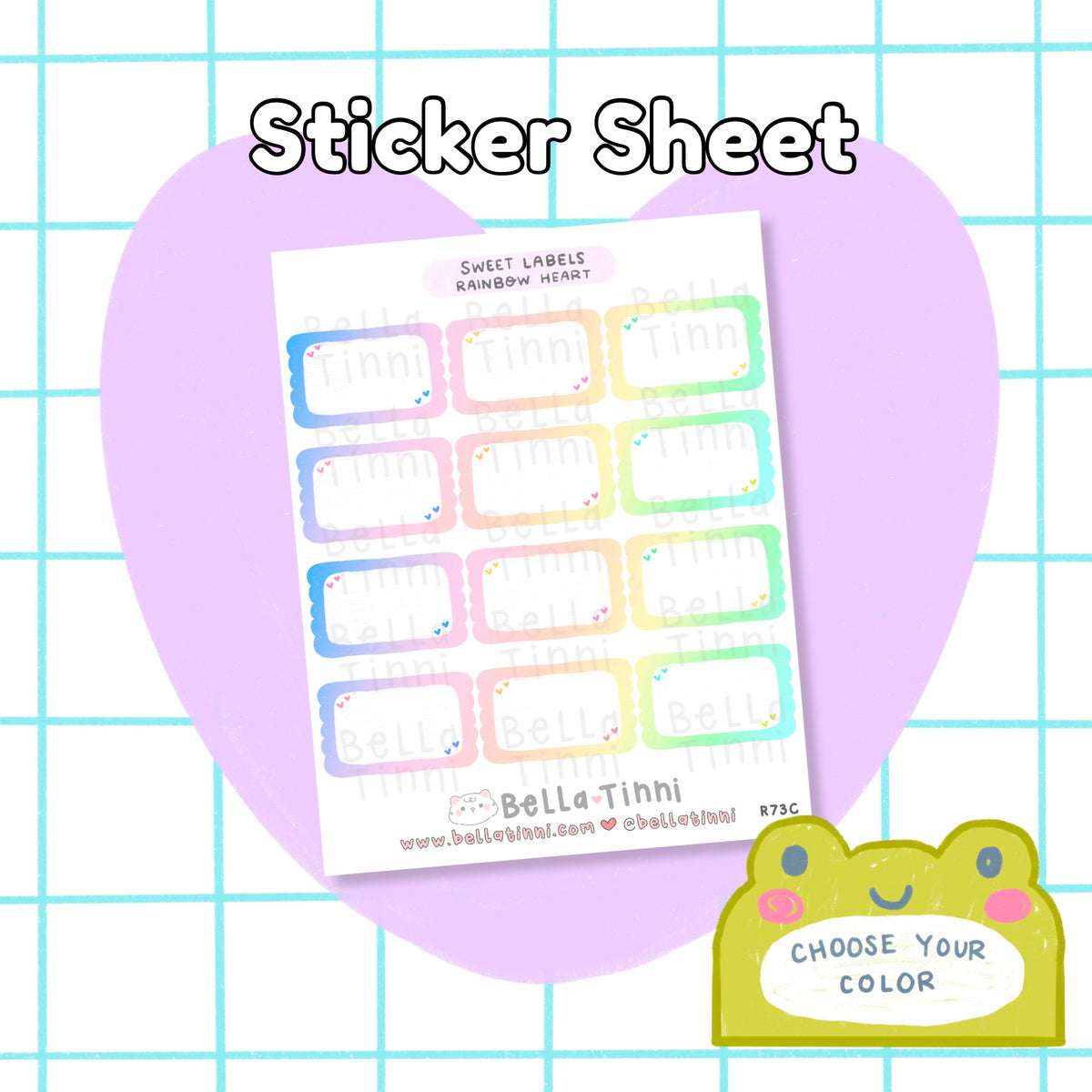 Sweet Labels - R73 - (Choose your Color) – Bella Tinni