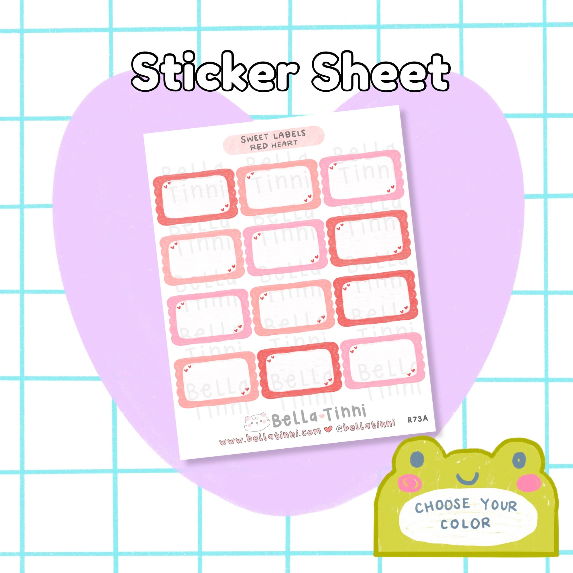 Sweet Labels - R73 - (Choose your Color) – Bella Tinni