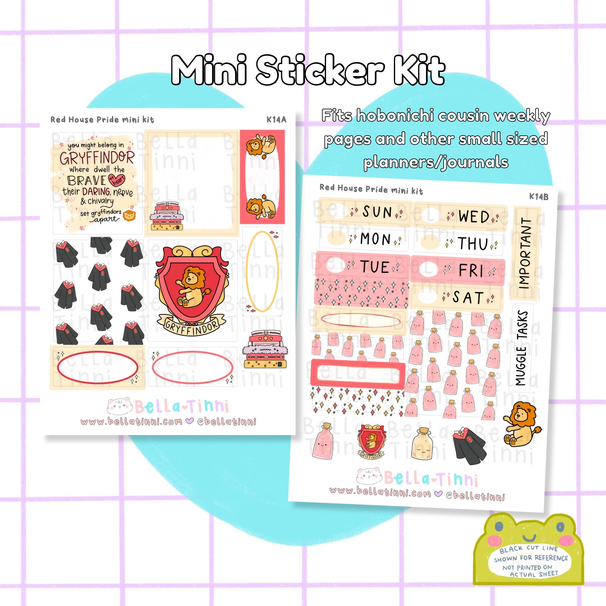 Red House Pride Mini Sticker Kit - K14