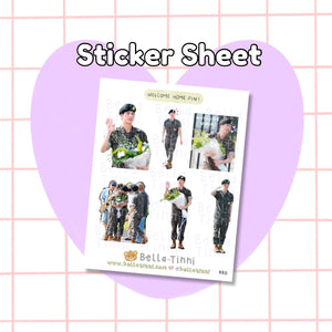 Welcome Home Jin sticker sheet - R80