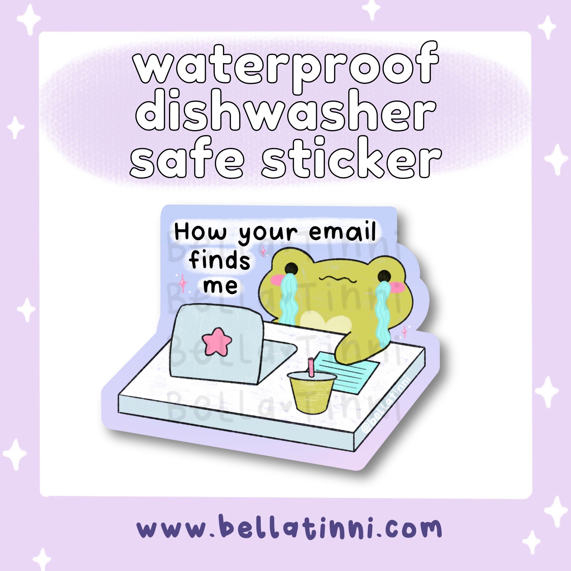 Mochi Email - Waterproof Vinyl Sticker - D133