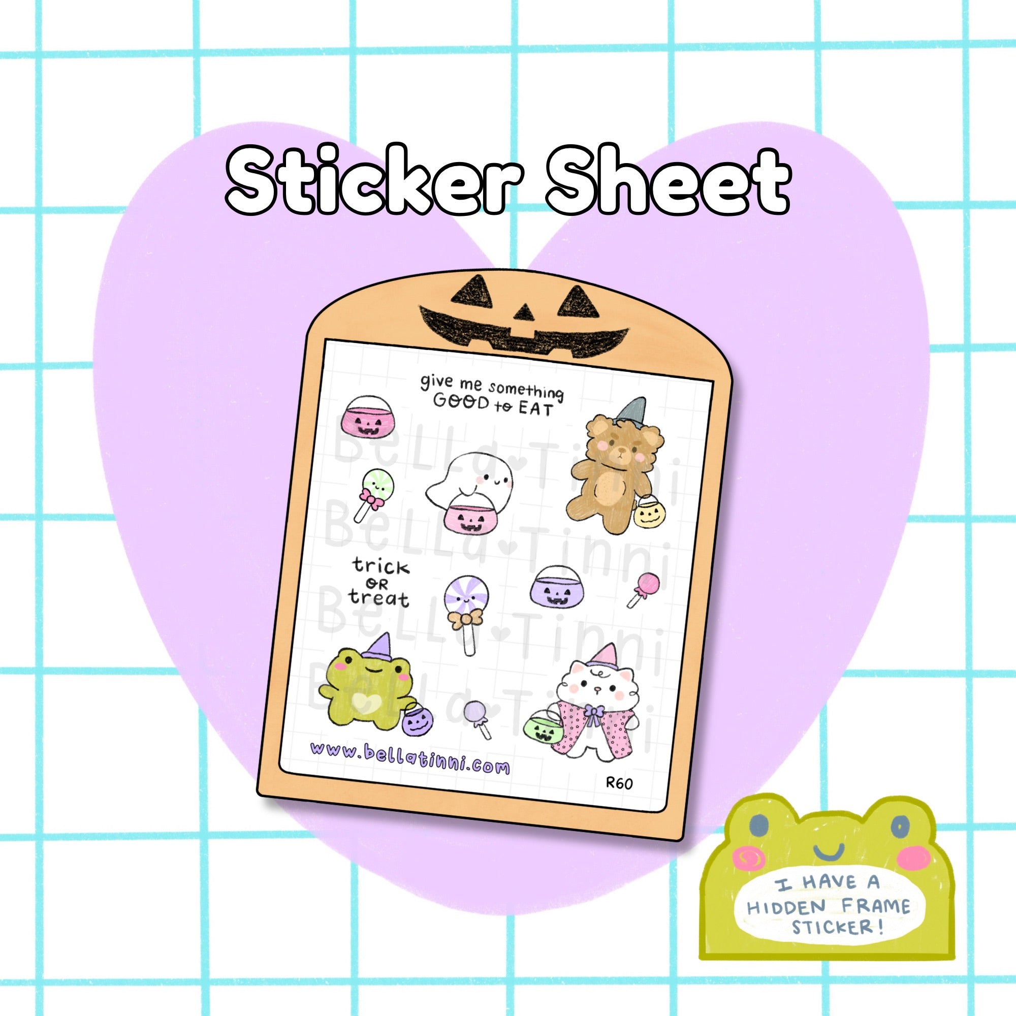 Trick or Treat Crew sticker sheet - R60