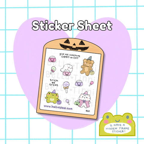 Trick or Treat Crew sticker sheet - R60