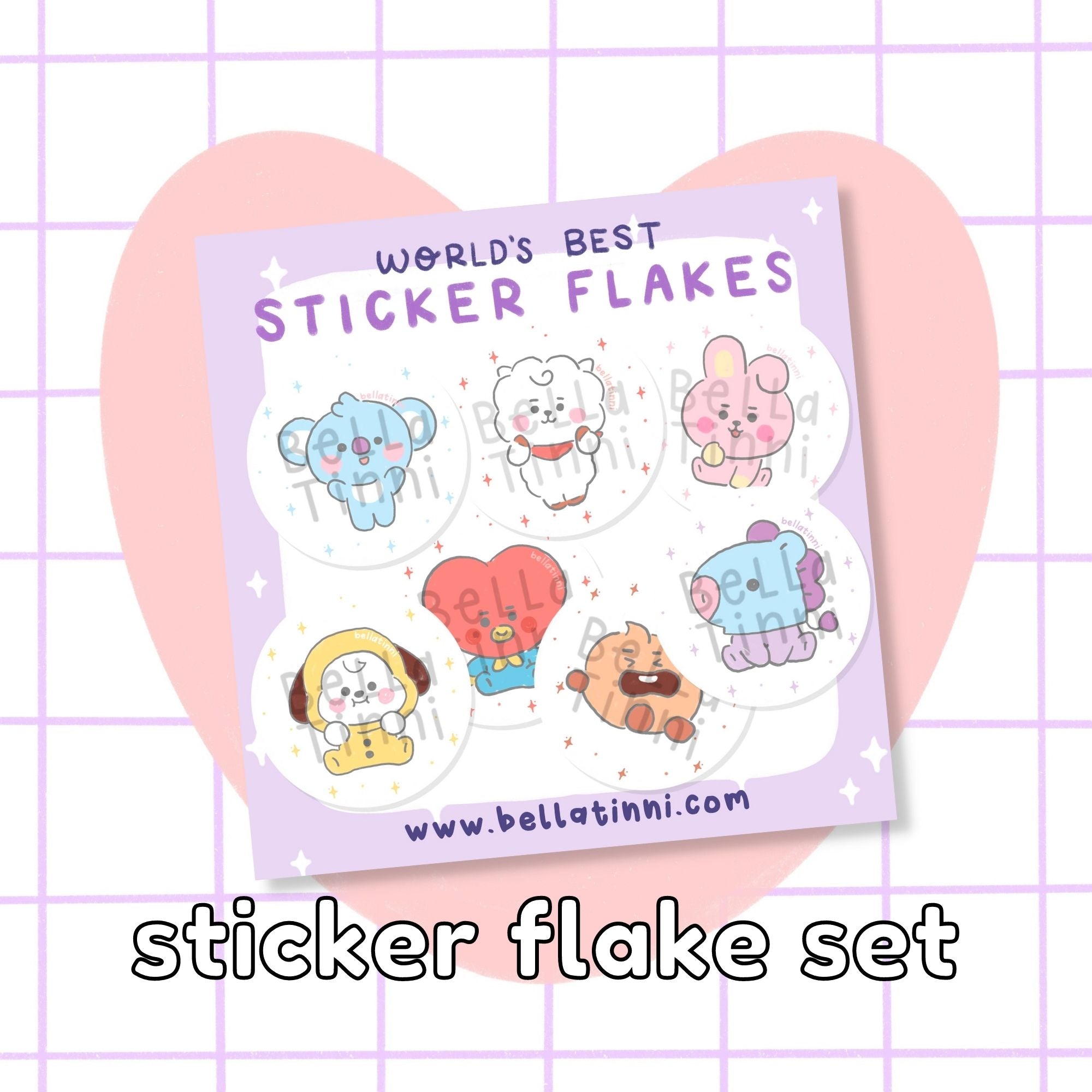 Baby BT Animals Sticker Flake Set - D19