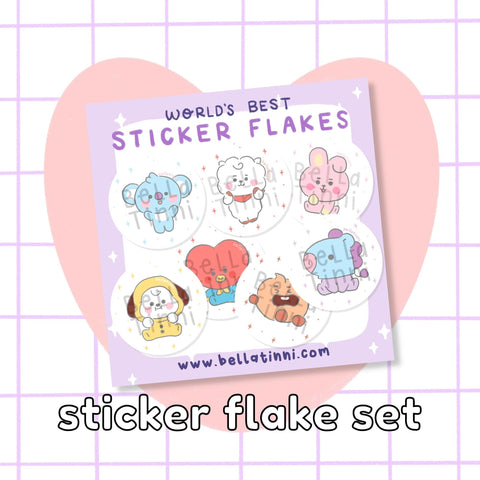 Baby BT Animals Sticker Flake Set - D19