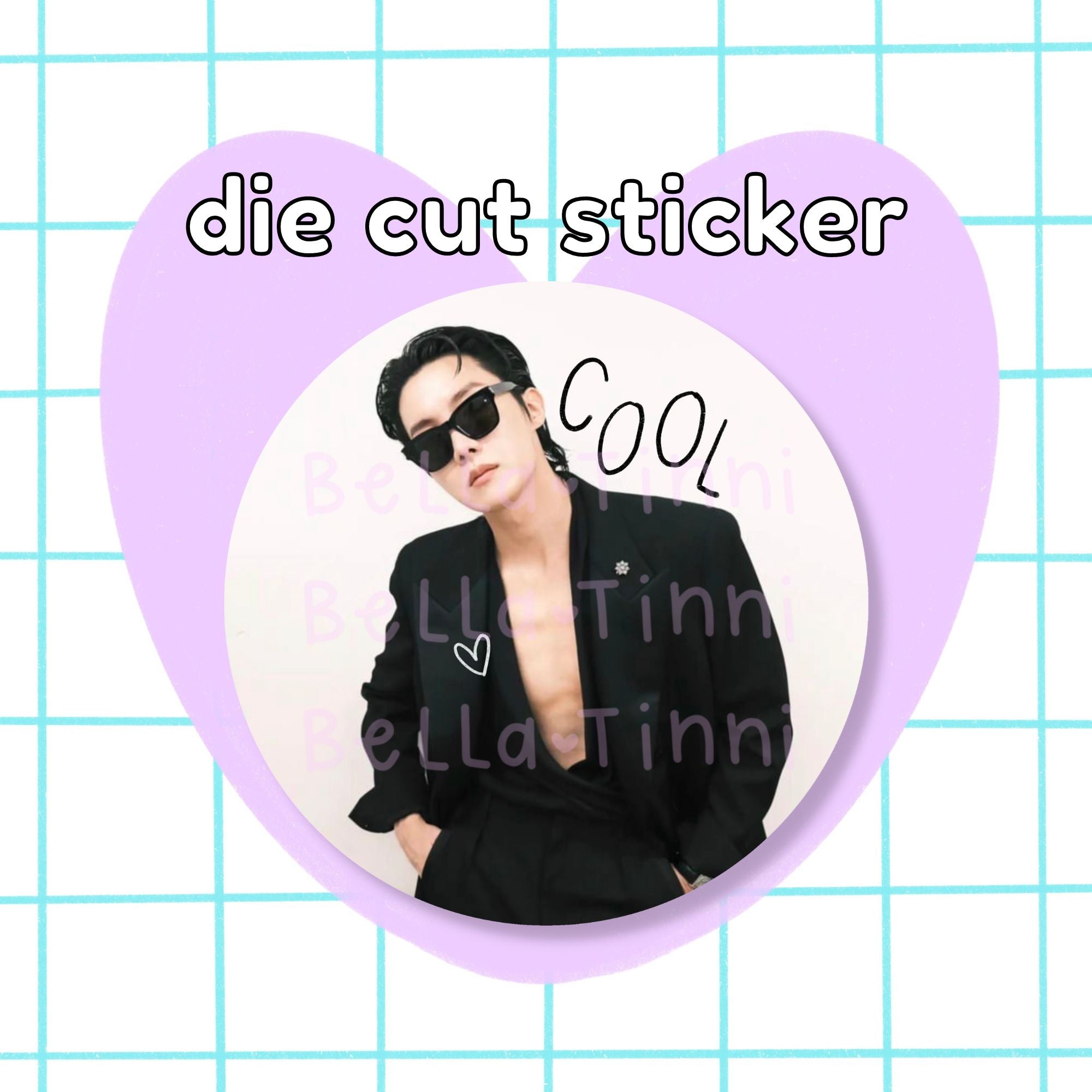 Hobi Cool Photo Large Sticker - D93