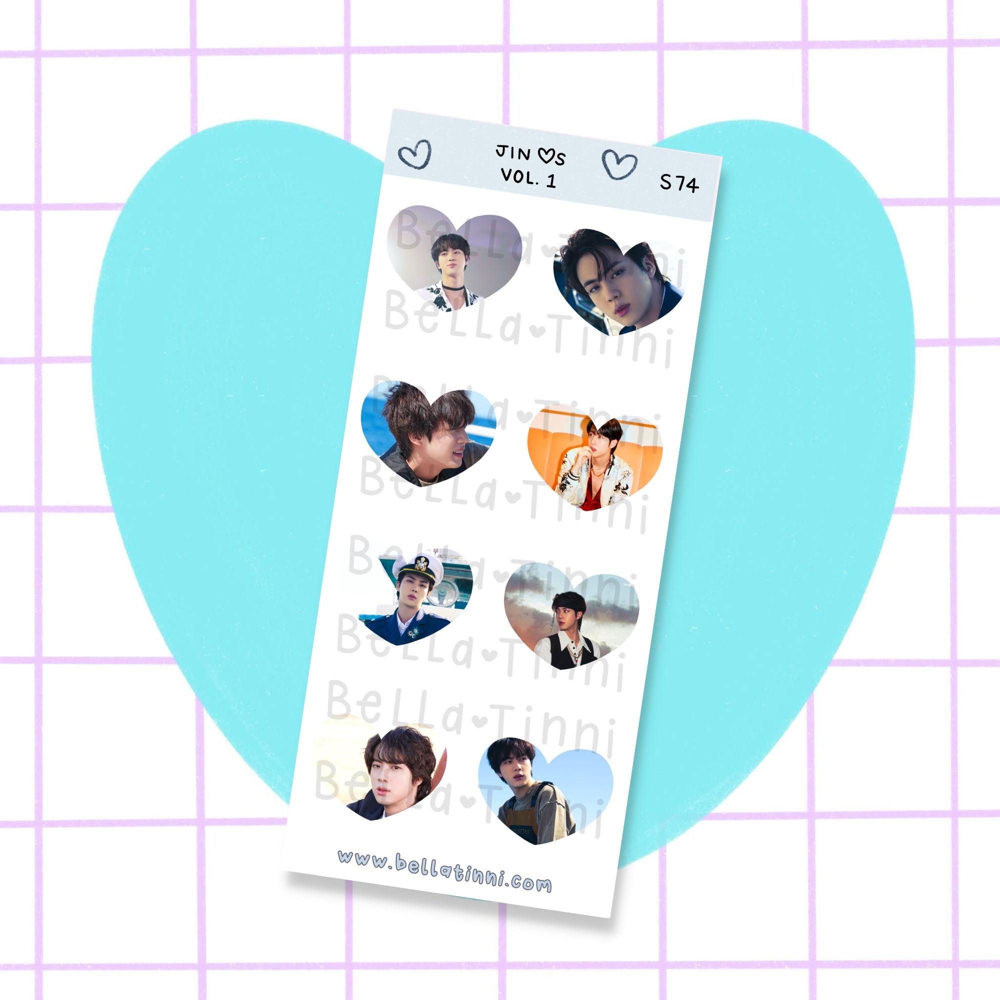 Jin Hearts Vol. 1 Stickers - S74